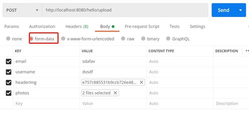 SpringBoot實現表單數據與圖片文件一體化上傳